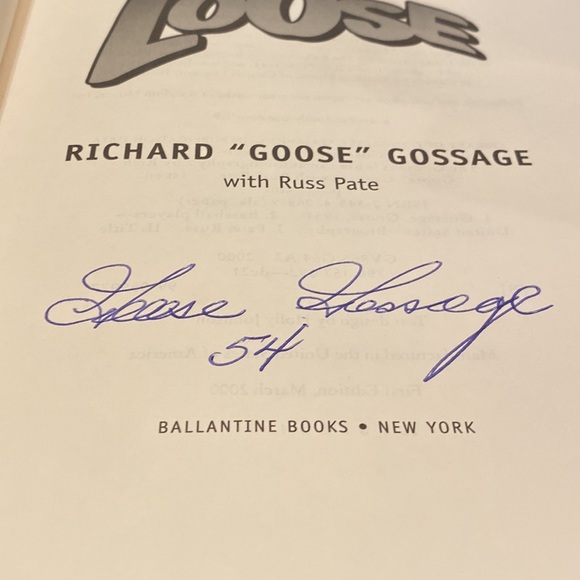 Autographed 1st Edition Book The Goose Is Loose “ An Autobiography Signed Book - Picture 2 of 5